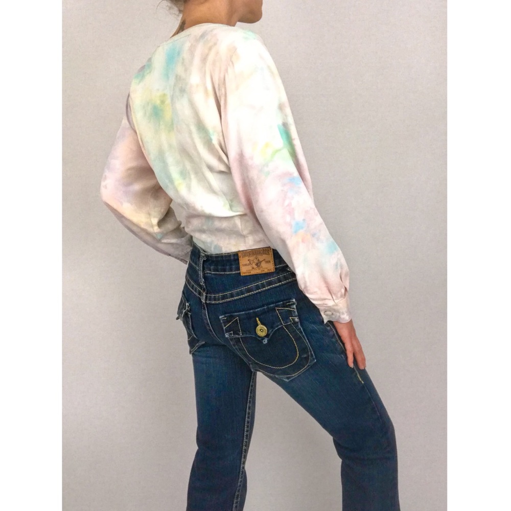 Vintage 💫 Hand-Dyed Blouse in Dreaming - Picture 8 of 15